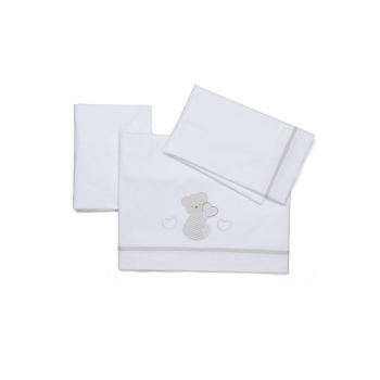 Completo lenzuolino in cotone Dolcecuore
