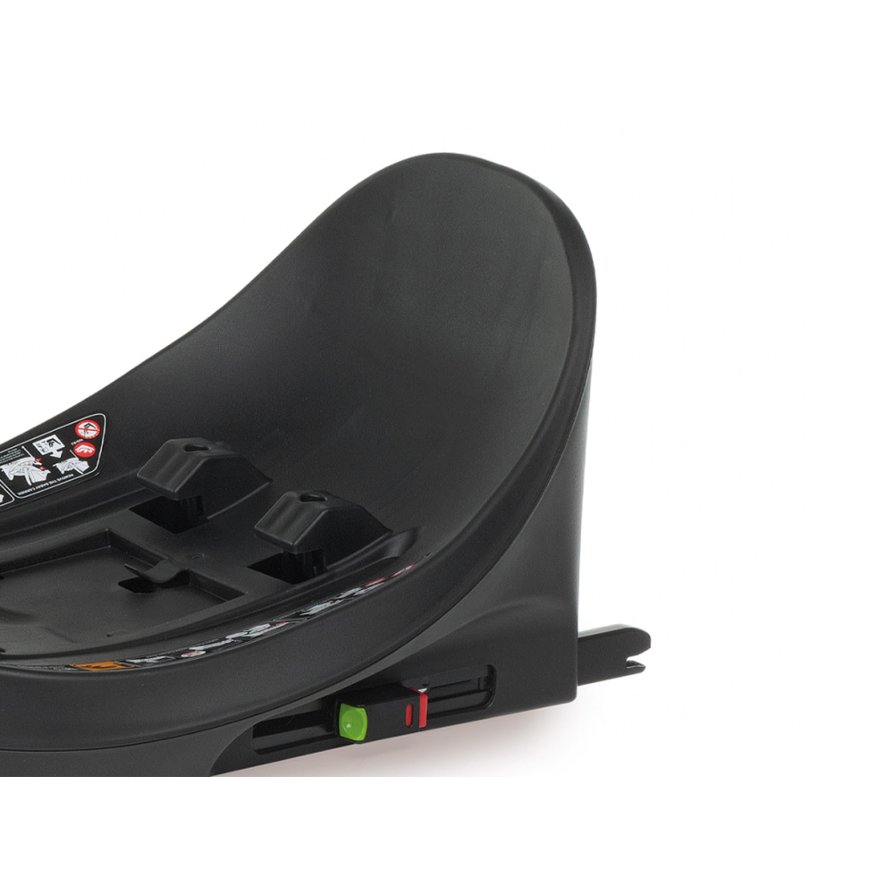 La base si fissa al sedile con il solo sistema ISOFIX