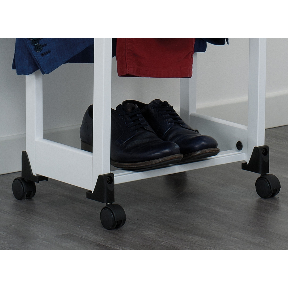 Base portascarpe con ruote piroettanti
