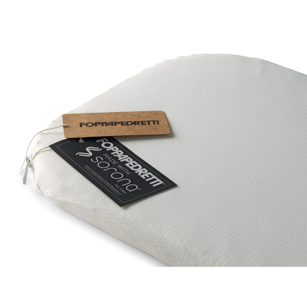 Nuovo materassino per navicella in memory foam, traspirante, ignifugo, antiacaro, riciclabile e di origine vegetale. OEKO-TEX® | Classe 1